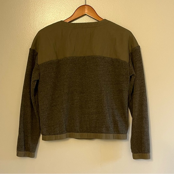 REI Cooperative Womens Nook Quilted Pullover Sweatshirt Dark Green Lg Sl… - Picture 4 of 12